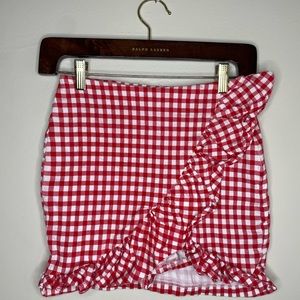 Checkered Mini Skirt